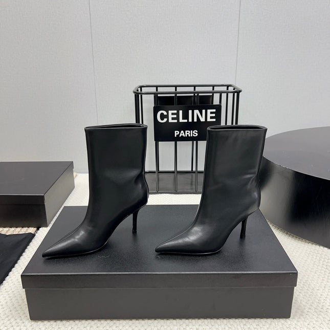 HIGH HEEL 85 MM IN BLACK CALFSKIN
