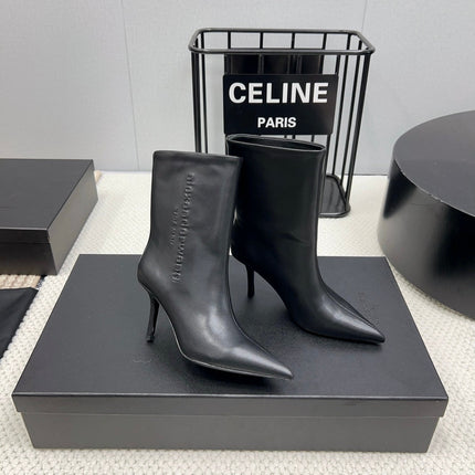 HIGH HEEL 85 MM IN BLACK CALFSKIN