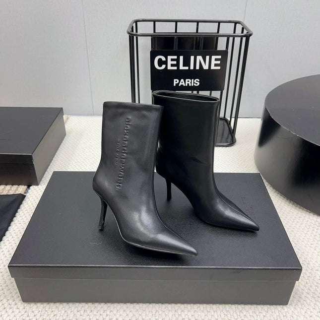 HIGH HEEL 85 MM IN BLACK CALFSKIN
