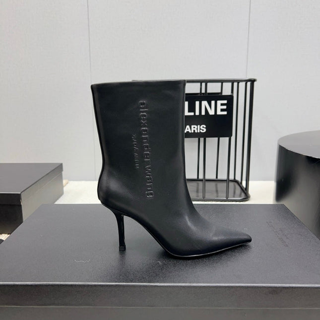 HIGH HEEL 85 MM IN BLACK CALFSKIN