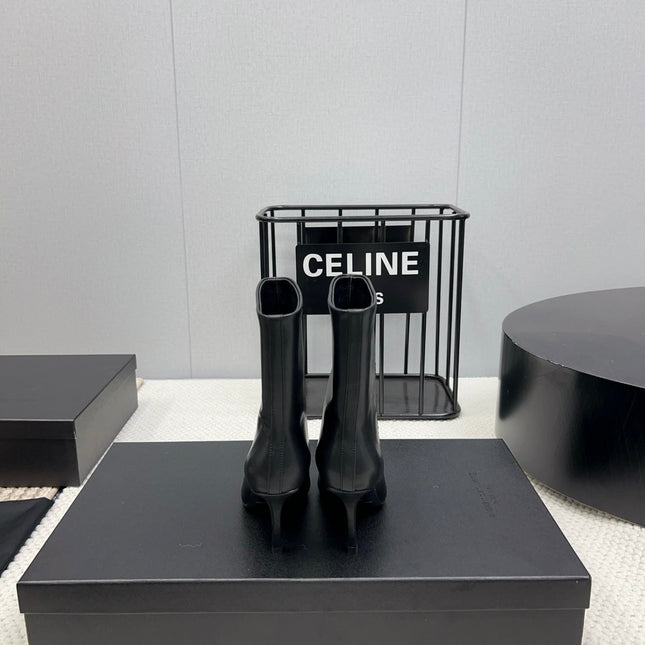 HIGH HEEL 85 MM IN BLACK CALFSKIN