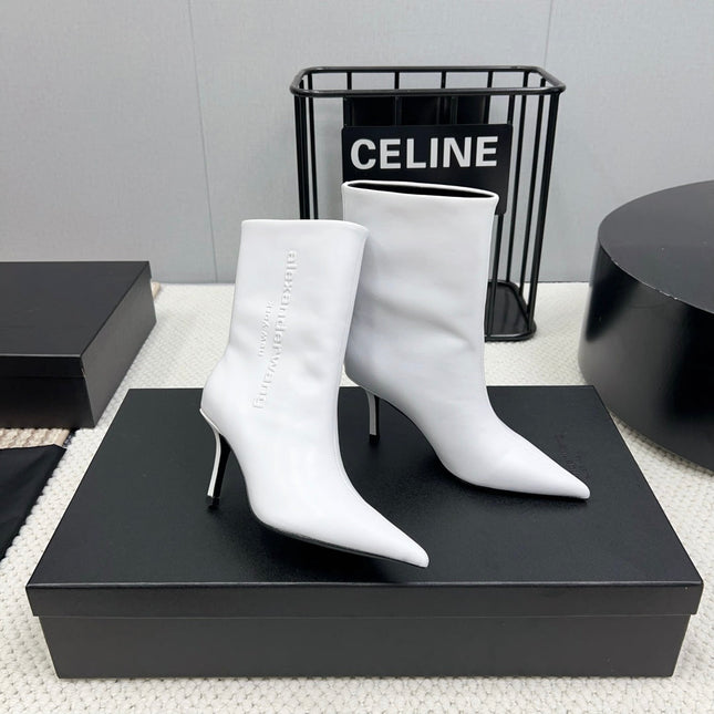 HIGH HEEL 85 MM IN WHITE CALFSKIN