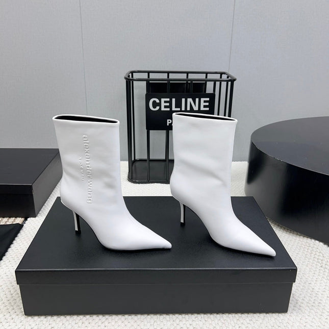 HIGH HEEL 85 MM IN WHITE CALFSKIN