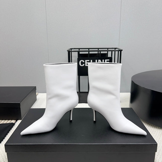 HIGH HEEL 85 MM IN WHITE CALFSKIN