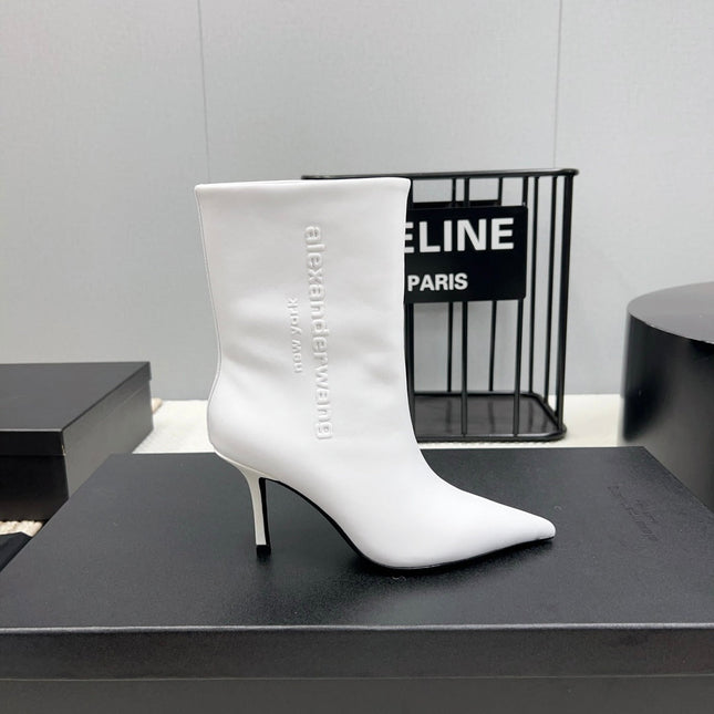 HIGH HEEL 85 MM IN WHITE CALFSKIN