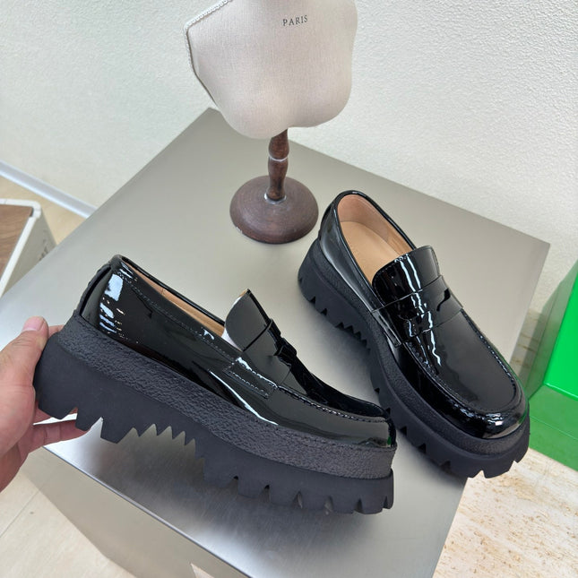 HADDOCK MOCCASIN IN BLACK PATENT CALFSKIN