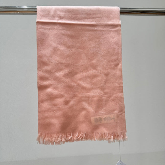 LONG SCARF 195 CM IN LIGHT PINK CASHMERE 332743