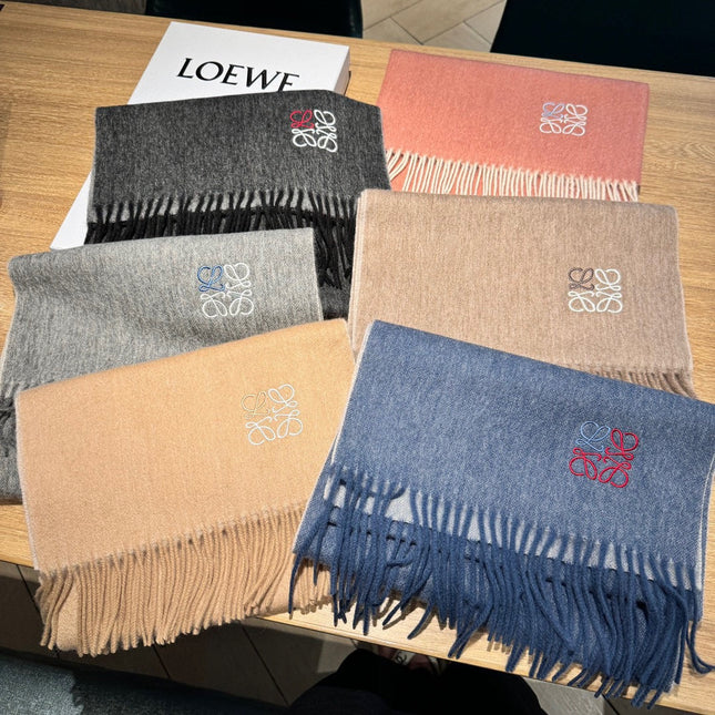 SCARF 180 CM IN STEEL GRAY CASHMERE 407387