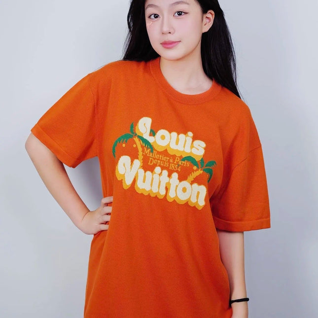 LV 25 T- Shirt Orange Cotton 232738