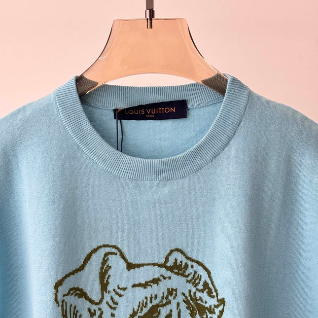 LV 25 T- Shirt Sky Blue Cotton 232739