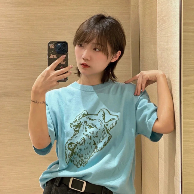 LV 25 T- Shirt Sky Blue Cotton 232739