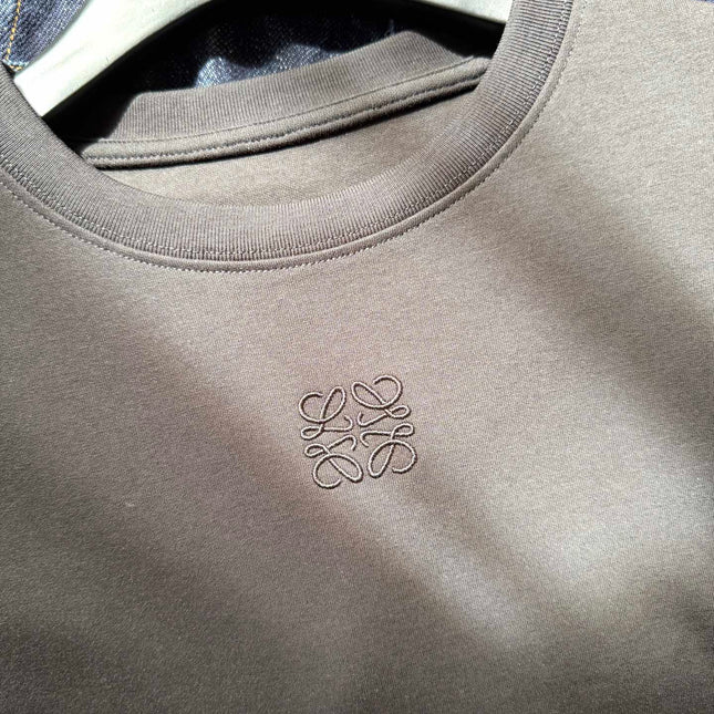 Loewe Slit T-shirt Brown Chocolate Cotton