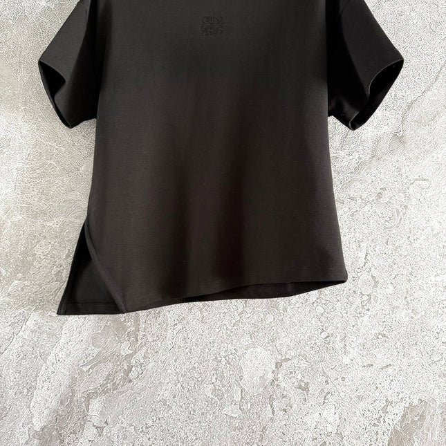 Loewe Slit T-shirt Brown Chocolate Cotton