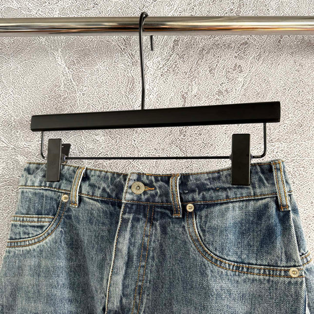 Loewe A-line Skirt Blue Polyester Fiber