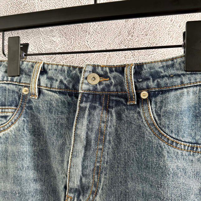 Loewe A-line Skirt Blue Polyester Fiber