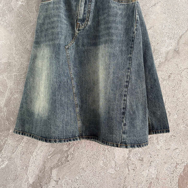 Loewe A-line Skirt Blue Polyester Fiber