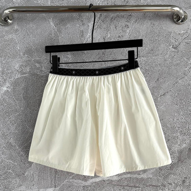 CC Short Ivory Black Cotton