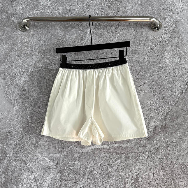 CC Short Ivory Black Cotton
