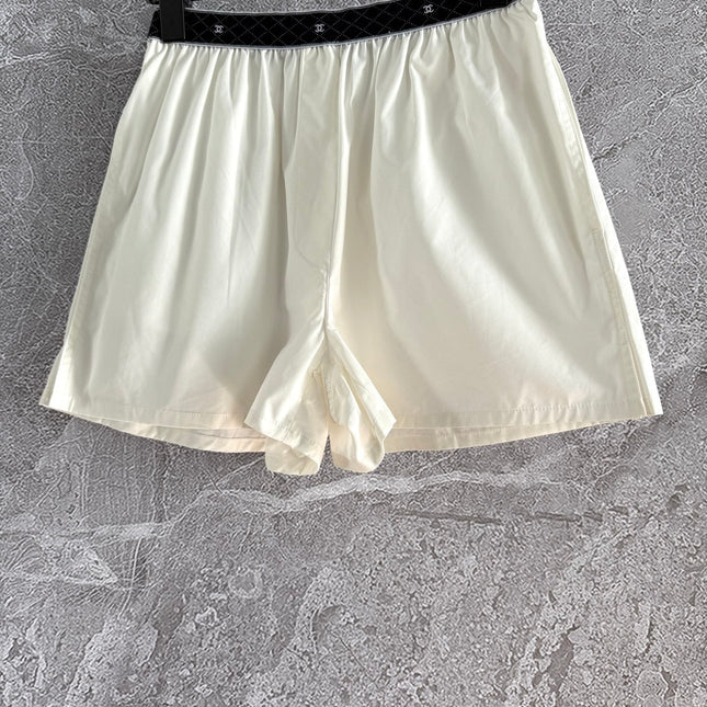CC Short Ivory Black Cotton