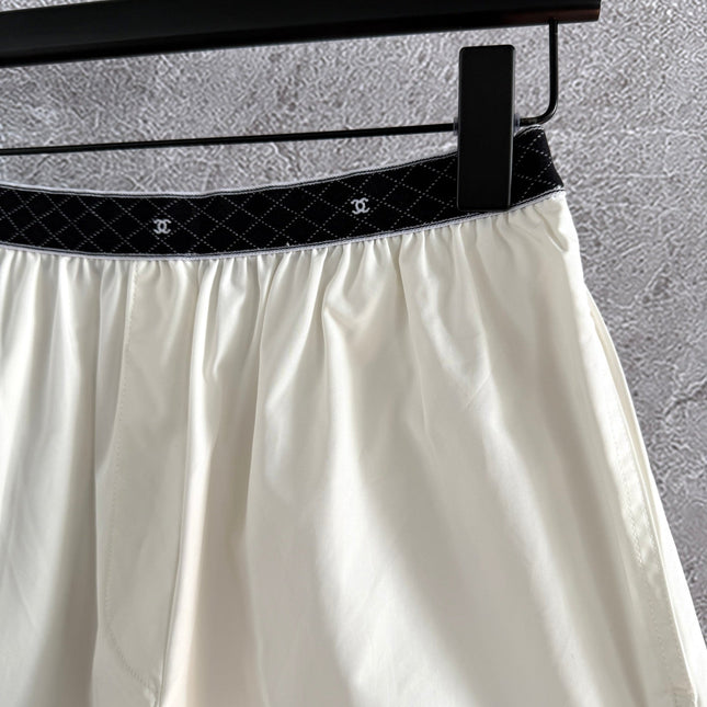 CC Short Ivory Black Cotton