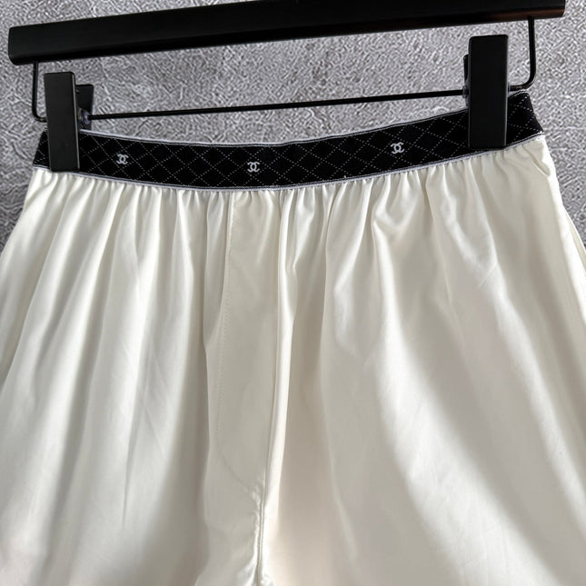CC Short Ivory Black Cotton