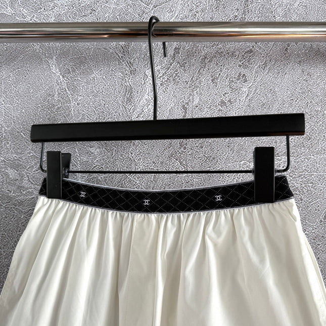 CC Short Ivory Black Cotton