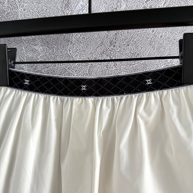 CC Short Ivory Black Cotton