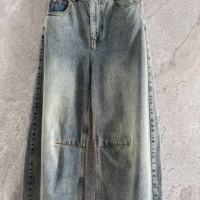 Loewe Waist-burnt Jeans Blue Cotton