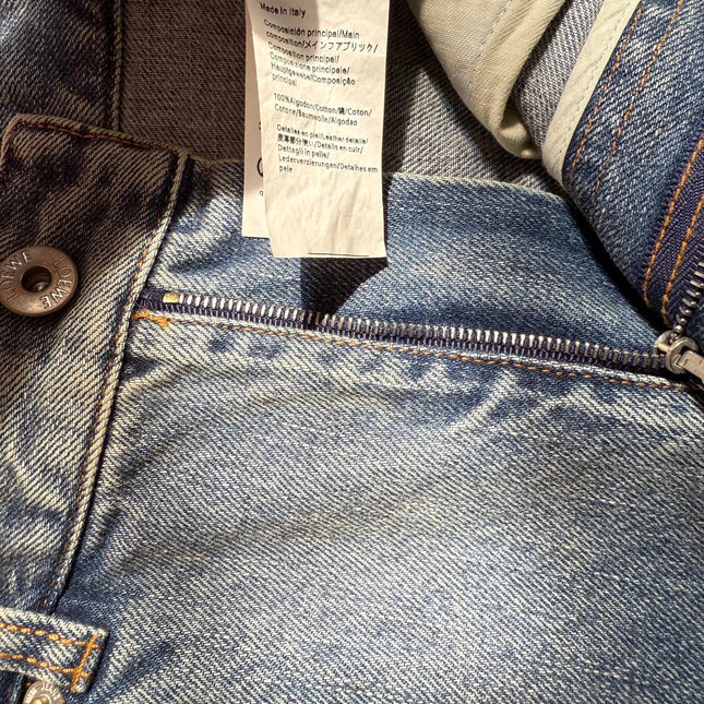 Loewe Waist-burnt Jeans Blue Cotton
