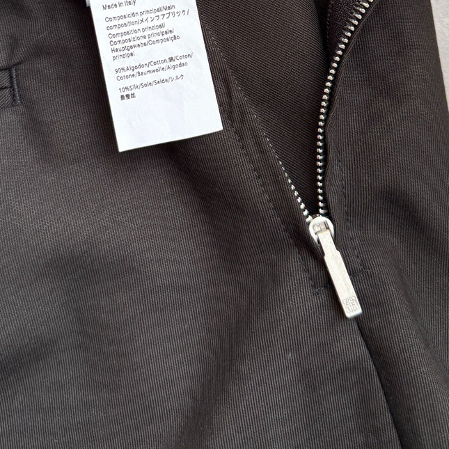 Loewe Draped Skirt Brown Polyester Fiber