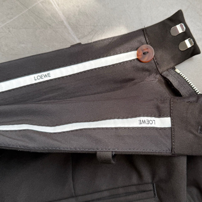 Loewe Draped Skirt Brown Polyester Fiber