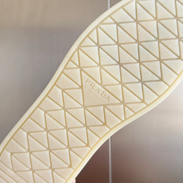 Pra Beige Suede Leather Mule 25mm Rubber Sole