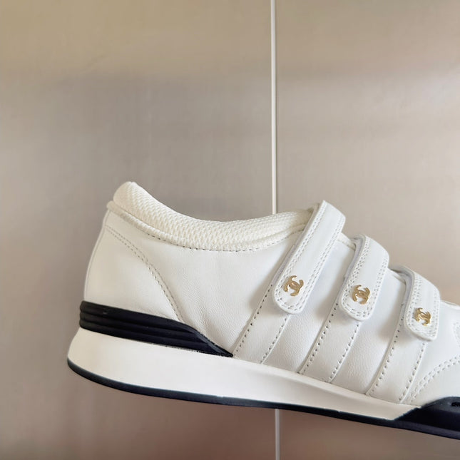 CC MARY JANE SNEAKER IN WHITE LAMBSKIN