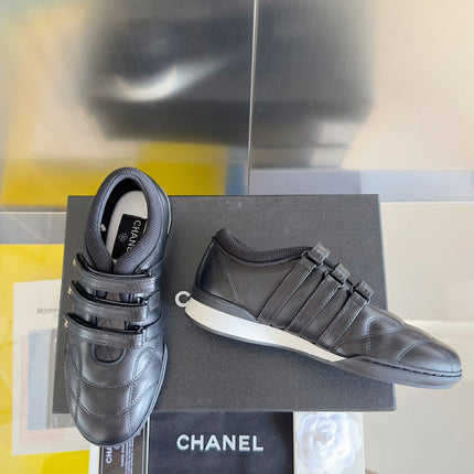 CC MARY JANE SNEAKER IN BLACK LAMBSKIN