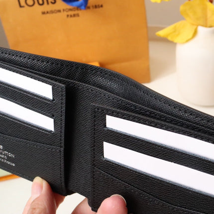 LV 25S SLENDER WALLET 11 IN BLACK EPI CALFSKIN