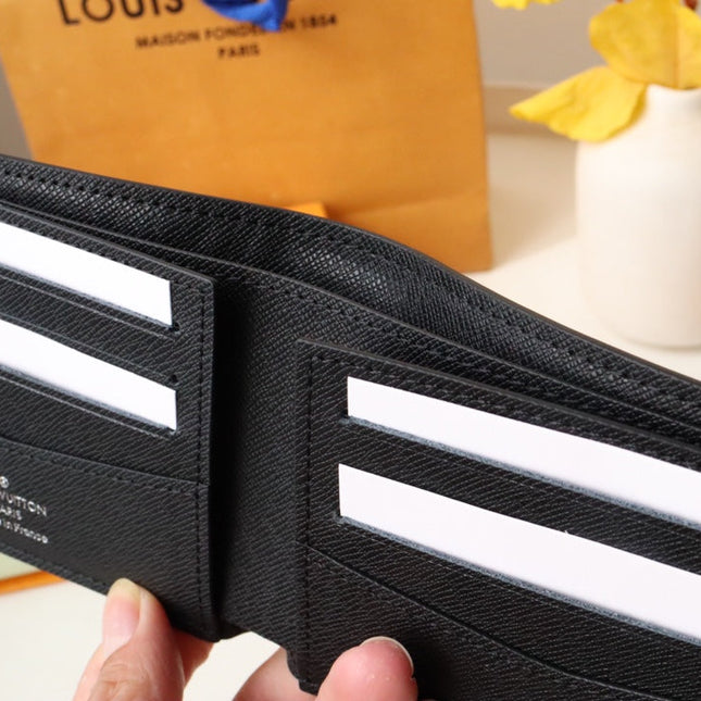 LV 25S SLENDER WALLET 11 IN BLACK EPI CALFSKIN