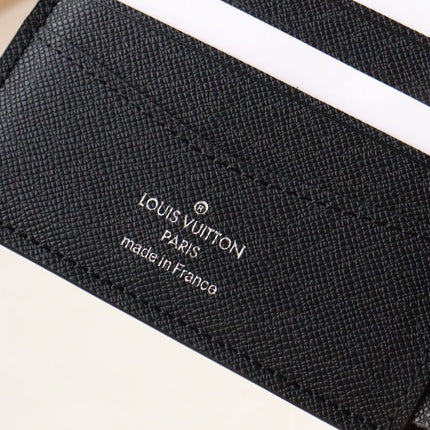 LV 25S SLENDER WALLET 11 IN BLACK EPI CALFSKIN