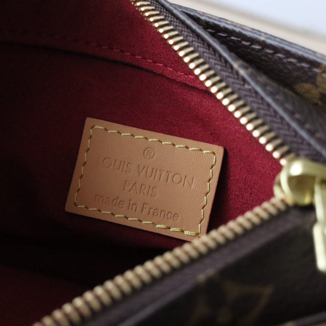 LV 25S SHOULDER BAG 19 IN BROWN MONOGRAM CALFSKIN GOLD HARDWRE