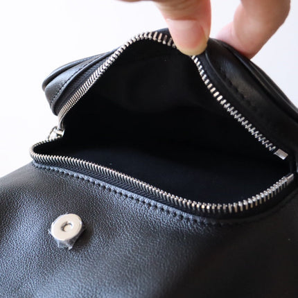 LV 25S MONTSOURIS VIBE 35 IN BLACK LAMBSKIN SILVER HARDWRE