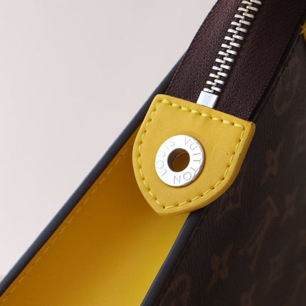 LV 25S POCHETTE VOYAGE 26 IN YELLOW MONOGRAM MACASSAR COATED CANVAS