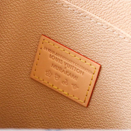TOILETRY POUCH 25 IN WHITE MIX COLORFUL CALFSKIN