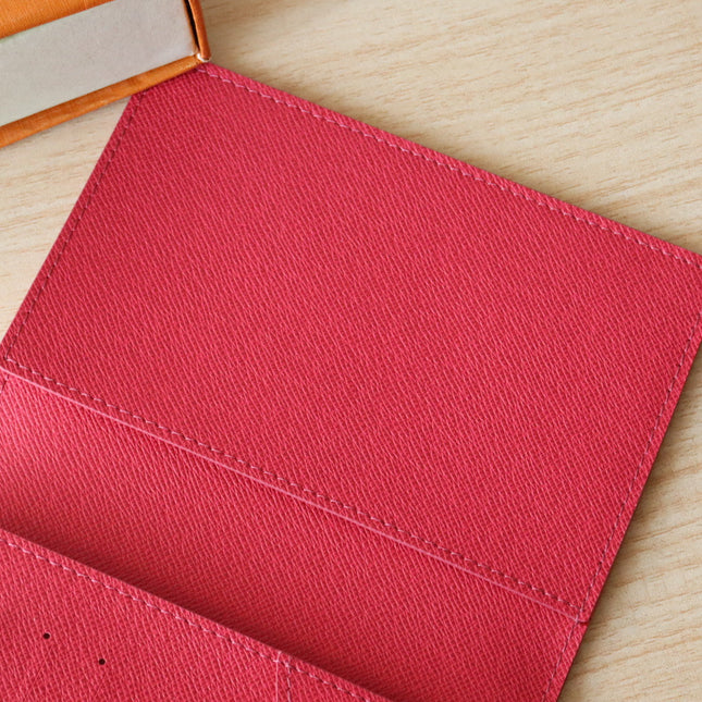 DOLL PASSPORT WALLET IN WHITE MIX COLORFUL CALFSKIN