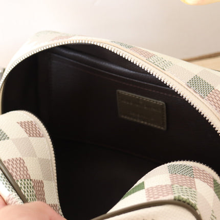 LOCKER DOPP KIT 23 IN KHAKI DAMOFLAGE COATED CANVAS