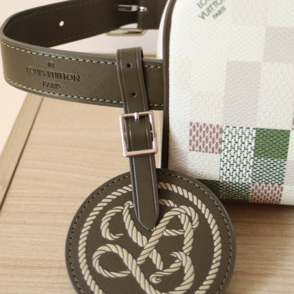 LOCKER DOPP KIT 23 IN KHAKI DAMOFLAGE COATED CANVAS