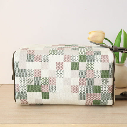 LOCKER DOPP KIT 23 IN KHAKI DAMOFLAGE COATED CANVAS