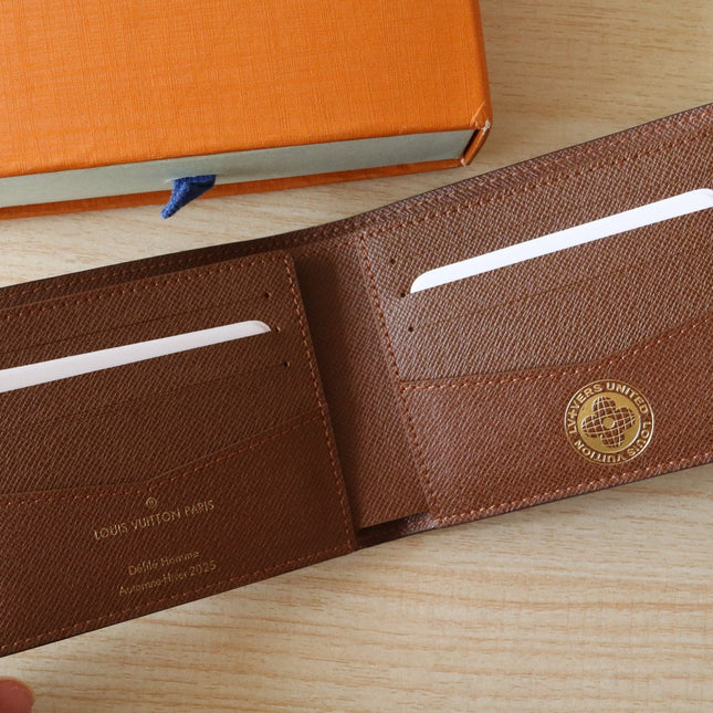 SLENDER WALLET 11 IN COLORFUL DAMIER EBENE CANVAS