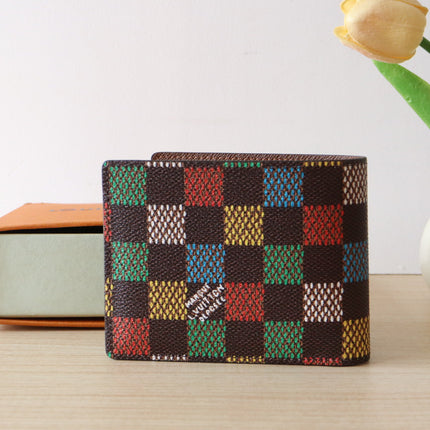 SLENDER WALLET 11 IN COLORFUL DAMIER EBENE CANVAS