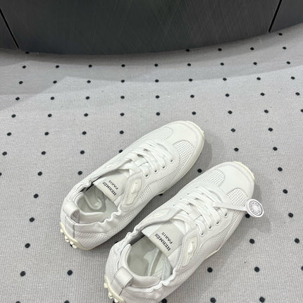 TRAIL SNEAKER IN WHITE CALFSKIN