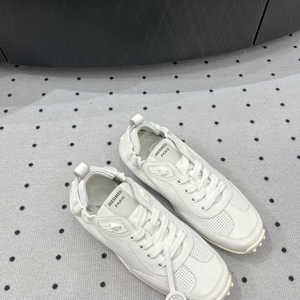 TRAIL SNEAKER IN WHITE CALFSKIN