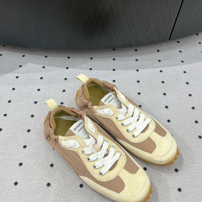 TRAIL SNEAKER IN BISQUE MIX FRENCH BEIGE SUEDE